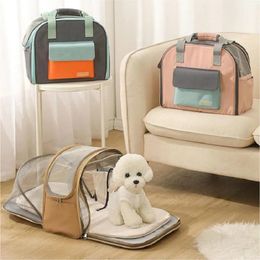 Dog Backpack Puppy Handbags Dog Transport Bag Pet Backpack Multifunctional Tent Pet Bag Puppy Pet Single Shoulder Bag 231221