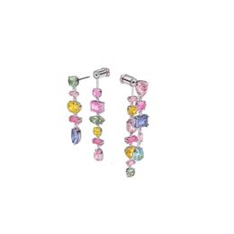 Swarovskis Earrings Designer Jewelry Women Original High Quality Charm New Flowing Earrings Colorful Earrings Female