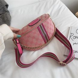 20% OFF 2022 high quality new fashion trendy bags Breast women canvas women's foreign style waist one shoulder Colour belt mes241Z