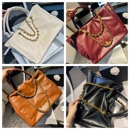 Tote Bag Designer Shoulder bags Large Capacity handbags Women Airport Leather Gold Metal Hardware Chain Multi Colours Cross Body Handbag
