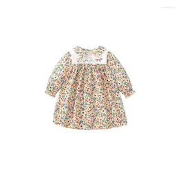 Girl Dresses Children Mother Kids Long Sleeves Dress Print Cotton Spring/ Autumn For Girls