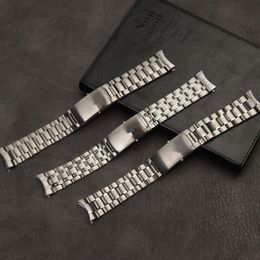 Whole 20mm 22mm Silver Stainless Steel Watch Band For Fit OGM Strap Speedmaster Ocean Watchband288M