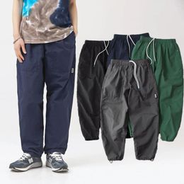 Men's Pants Withered Japanese Style Vintage Patchwork Outdoor Quick-Drying Casual Loose Fashion Trousers Men XXL