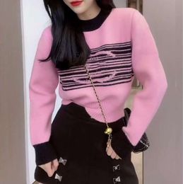 Womens Luxury Brands Designers Sweater Pink Letters Pullover Men S Hoodie Long Sleeve Sweatshirt Embroidery Knitwear Winter Clothes 2024 C68797