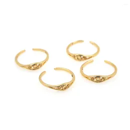 Cluster Rings INS Selling 18K Gold Plated Ring Jewellery Irregular Round Opening Adjustable Ladies Fashion Gift