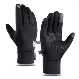 Cycling Gloves Winter Warm Touch Screen Motorcycle Bike Full Finger Women Men Outdoor Skiing Riding Anti-Slip