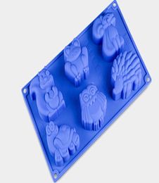 Kangaroo turtle frog Cake pan Mold Flexible Silicone Soap Mold For Handmade Soap Candle Candy bakeware baking moulds kitchen tools2670456