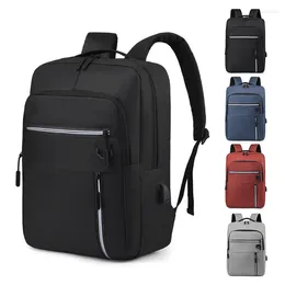 School Bags Multifunctional Men Backpacks Waterproof Bag Pack For Backpack Book Usb Port Back Black