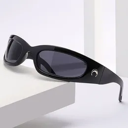 Sunglasses Y2K Small Frame Oval Form Women Brand Designer Fashion Sun Glasses Men Outdoor Hip-hop Eyewear UV400 Gafas De Sol