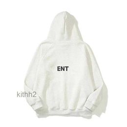 Designer Ess Hoodie Mens Hoodies Hoodys Clothes Pullover Long Sleeve O-neck Letter Printed Grey Overcoat Sweatshirt Streetwear Fashion Black for Man xl OT05