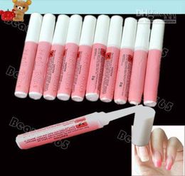 100pcsLot Pink Nail Glue 2g Mini Professional Beauty Nail Art Acrylic Glue Decorate Tips7594414