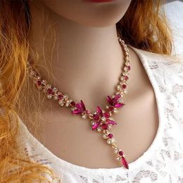 Necklace Earrings Set Fashion Bride Dress Accessories Luxury Noble Women And Jewellery Wedding Banquet Couple Gifts