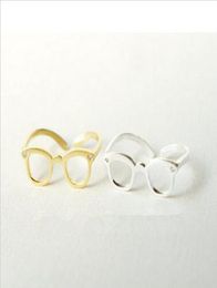 New Fashion Jewellery punk glasses design finger rings for women ladie039s whole7606755