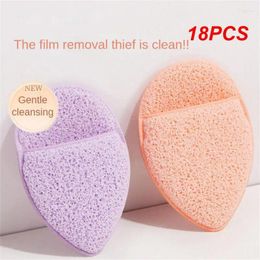 Makeup Sponges 18PCS Natural Exfoliating Face Wash Cleansing Puff Sponge Deep Remover To Black Headband Cosmetic Facial Clean