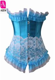 AIZEN corset underbust lace sexy bustier style tops party ladies corset costumes burlesque cupless mini exotic victorian ett4741378