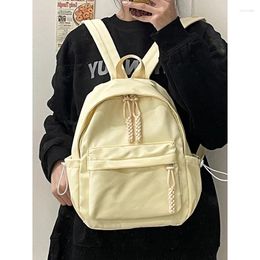 School Bags Schoolbag Korean Edition Student Backpack Versatile Japanese Solid Colour Small Fresh Girls' College Style Mini Book Bag