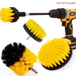 Power Scrub Drill Cleaning Brush For Bathroom Shower Tile Grout Cordless Scrubber Attachment Brushes Kit 6 colors ZZ