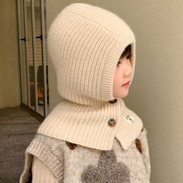 Child Beanie/Skull Caps Parent Autumn/Winter Balakrafa Pullover Neck Ear Protection Hat Children's Cold And Warm Knitted One Piece 377