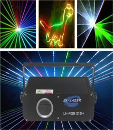 ILDADMX512 1000mw RGB animation laser lighting with effects Auto and Sound Active disco stage light Projector7549404