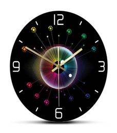 Silent Swept Optometry Clinic Hanging Wall Watch Spectrum Eye Opticianry Iris Wall Clock Ophthalmology Decor Timepieces6425477