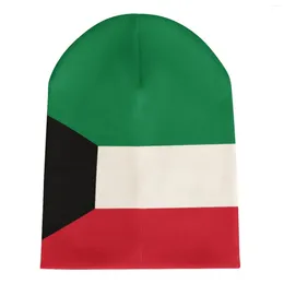 Berets Nation Kuwait Flag Country Knitted Hat For Men Women Boys Unisex Winter Autumn Beanie Cap Warm Bonnet