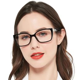 Sunglasses MARE AZZURO Oversized Reading Glasses Women Fashion Brand Designer Cat Eye Presbyopia Eyeglasses Glitter Readers 1 0 1 232L