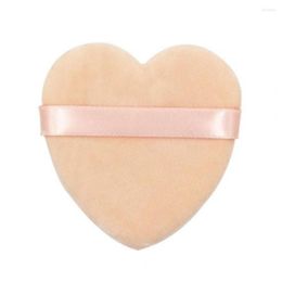 Sponges, Applicators & Cotton Makeup Sponges Reusable Puff Heart-Shaped High Elasticity Large Face Powder Puffs Cotton Strap For Femal Dhtdw