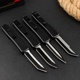 New High End UT 85 AUTO Tactical Knife D2 Titanium Coating Blade CNC 6061-T6/Carbon Fiber Handle EDC Pocket Gift Knives With Nylon Bag