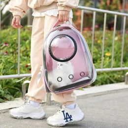 Pet Backpack Space Capsule Bubble Cat Backpack Waterproof Pet Backpack Outdoor Use 231221