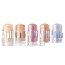 Foundation Primer Milk Makeup Matte Primer Blur Stick Luminous Holographic Highlighter 5 Shades Genuine Quality Imperfection Concealer Dhtml