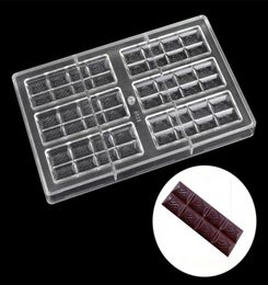 DIY Polycarbonate Chocolate bars mold cake decoration Pastry Baking Dish confectionery tools Chocolate Candy Mold1577062