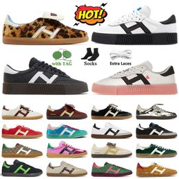 Originali di alta qualità sambarose vegan og sambaities scarpe casual uomini donne designer forcher di valentino nuvola bianca bianca bonne bonners sneaker collegiate