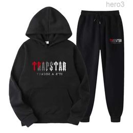 24 Tracksuit Mens Trapstar Track Suits Hoodie Basketball Football Rugby Two-piece with Womens Long Sleeve Jacket Trousers Cjg24080214 5FZT