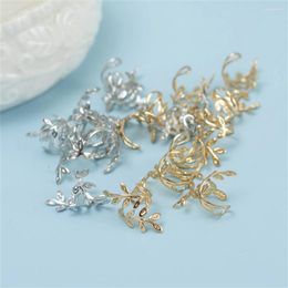 Hair Clips 10pcs/Lot Punk Leaf Women Claw Metal Rings Spiral Hairpins Dreadlocks Braid Jewelry Accessories Headdress Gifts