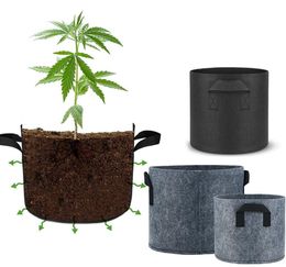 Portable Grow Bags Garden Plants Growth Seedling Pots Fabric EcoFriendly Aeration For Greenhouse Agriculture Vegetable Tools6733761