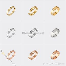 Jewellery Designer for Women Screw Ring Designer Ring 3 Diamonds Titanium Steel Rings Gold-Plated Never Fading Non-Allergic Gold Sil278z