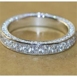 Wedding Rings 925 Ladies Fashion Love Rings Finger Jewelry Sterling Silver Engagement Wedding Band Rings For Women Y0420270W