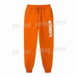 Vetements Pants Men's Sweatpants VETEMENTS Printed Joggers Pants Pockets Outdoor Hiking Running Survetemen Trouser Streetwear Sweatpants 463