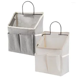Storage Bags 2pcs Wall Hanging With Sticky Hook Closet Pockets
