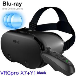 Glasses VR Glasses VRGPRO X7 3D VR Headset Virtual Reality Glasses Helmet For Smartphones Phone Lenses With Controllers Headphones 5 To 7