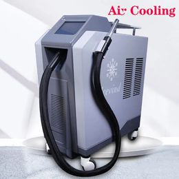 Newest Skin Cooling Machine Air Cooling System Cold Device Reduce Pain Relief For Hair And Tattoo Remvoal Machine Treatment Commercial Use