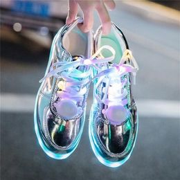 Led Shoes Nightclub Dance Shoe Girls Light Luminous Spring Stage Fashion 231220