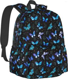 Backpack Butterflies For Women 17 Inch Travel Casual Laptop Lightweight Waterproof Durable Hiking Daypack