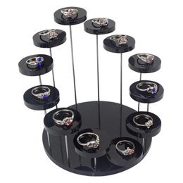 Acrylic Decoration Stand Ring Jewellery Three-tier Round Three-dimensional Rotating Display Dessert Cake Other Home Decor2557