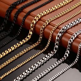 Fashion Jewel Stainless steel designer Necklace Men Necklaces women necklace 18k gold Titanium Chains Necklace man luxury chains N202p