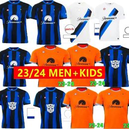 23 24 Maglia InTErs MiLAnS Soccer Jerseys Kid and man Kit Final Maillot De Foot LUKAKU DZEKO LAUTARO 2023 2024 IM Maglie Football Shirt Training 115