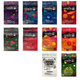 High quality mylar bags 500mg kosmik big bang berry blue raspberry kocoa komets pulsar peach super nova fruit gummies candy bags smell Kibm