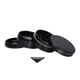 ZK50 Space Case Grinders 63mm Herb Grinder 4 Piece Tobacco Cursher With Triangle Scraper Aluminium Alloy Material CNC Cigarette Detector Grinding
