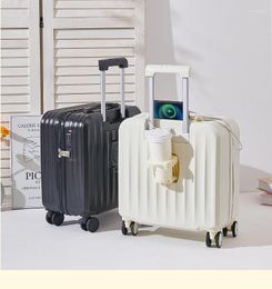 Suitcases Y2475 Wide Pull Rod Suitcase For Women 2023 20 Inch Boarding Case Small