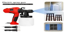 Electric Handheld Spray Gun HVLP Spay Guns EUUK Plug airbrush High Power Electrics Paint Sprayer For Painting Wood Furniture4064058